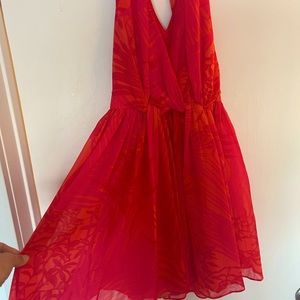 Beautiful coral Armani Exchange cocktail dress.